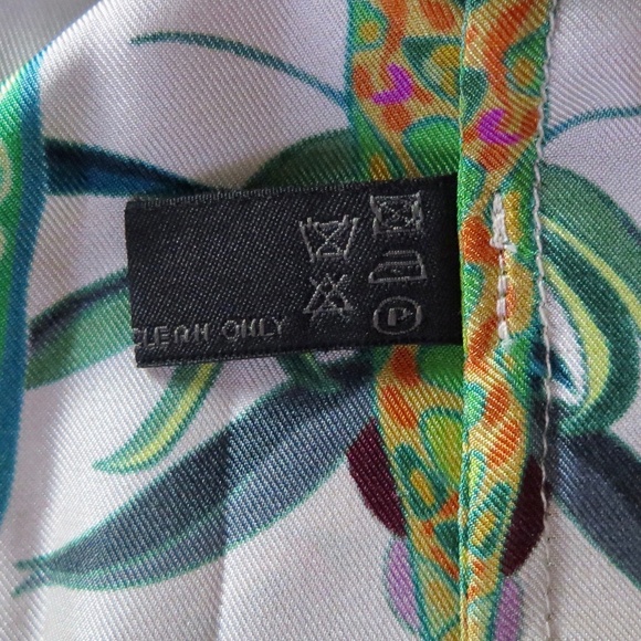 Franco Ferrari Silk Scarf Blouse - Floral Pattern - Picture 10 of 11